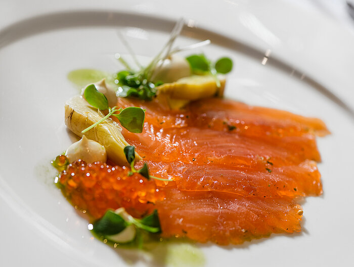 Delicious dish at the gourmet wellness hotel Lürzerhof