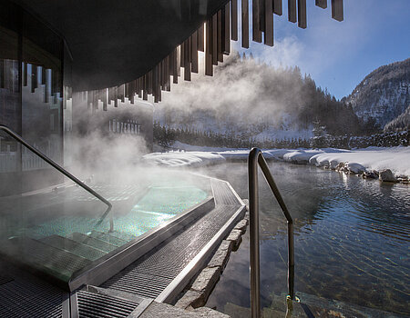 The adults-only pool at the Lürzerhof wellness hotel in Salzburg