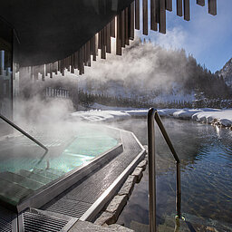 The adults-only pool at the Lürzerhof wellness hotel in Salzburg
