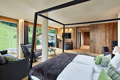 The Alpin Life de Luxe Lodge at the Lürzerhof wellness hotel in Salzburg