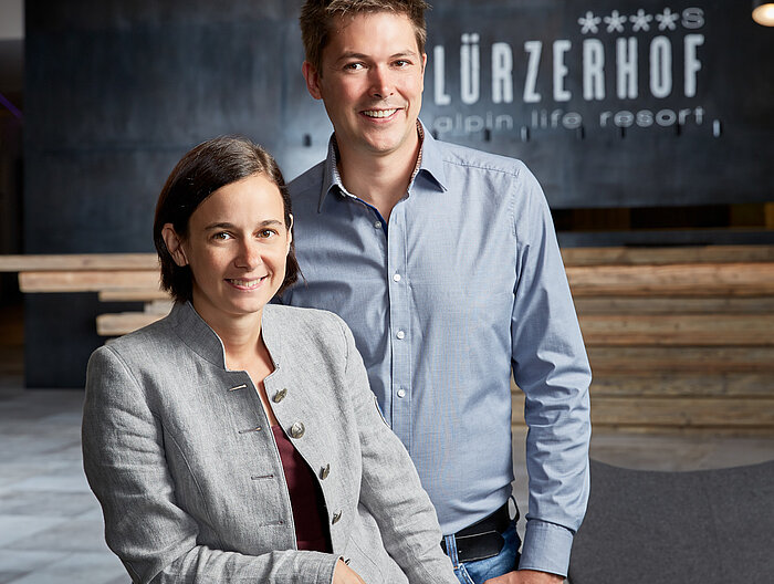 Christina and Harald Habersatter, owners of the Lürzerhof