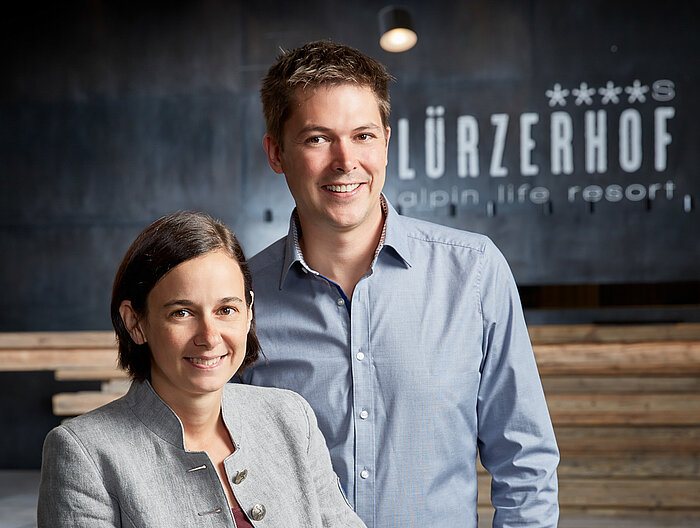 Christina and Harald Habersatter, owners of the Lürzerhof