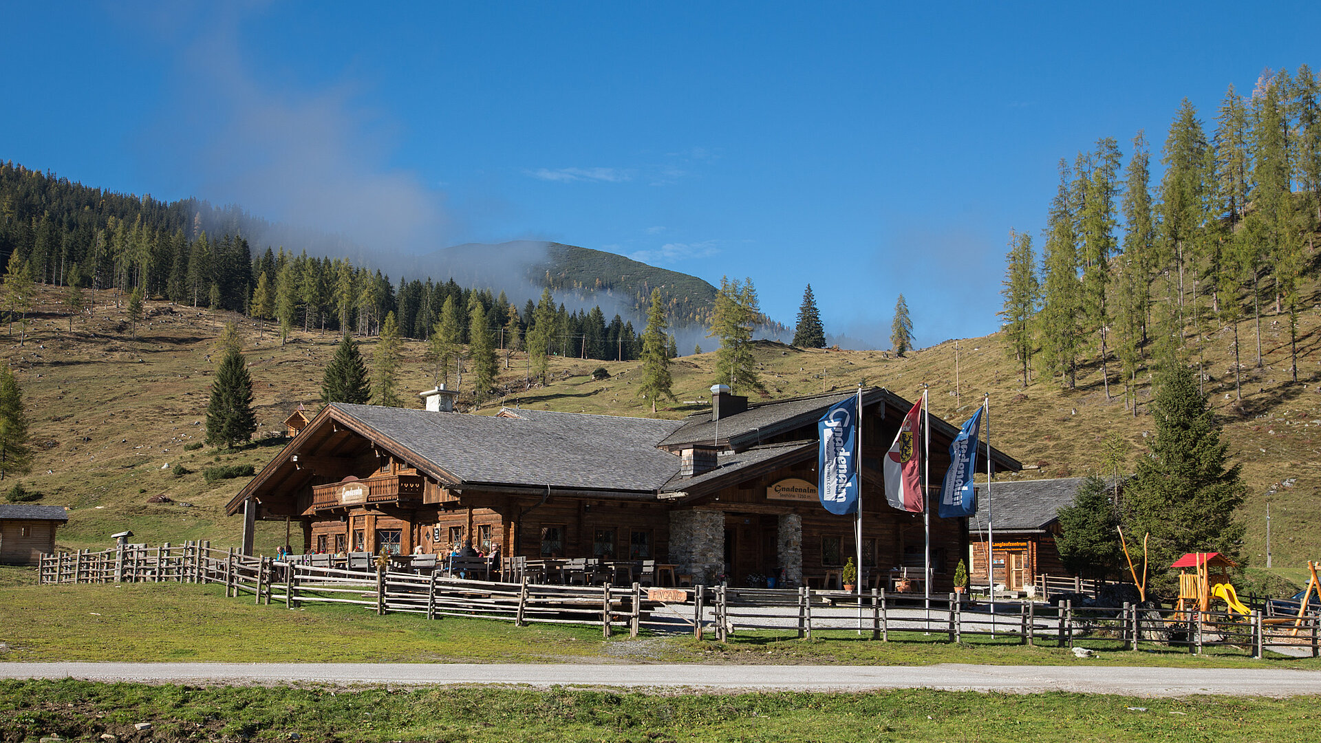 The exterior view of the Gnadenalm