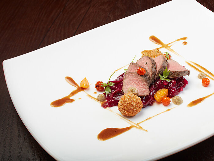 Delicious dish at the gourmet wellness hotel Lürzerhof