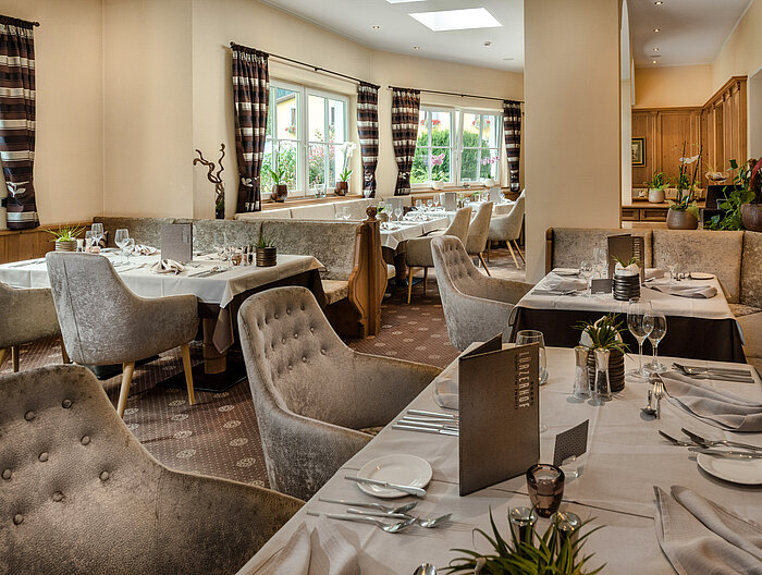 Stylish restaurant in the gourmet & wellness hotel Lürzerhof