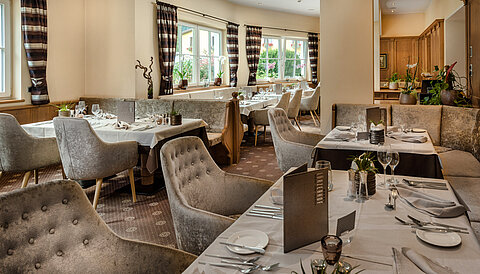 Stylish restaurant in the gourmet & wellness hotel Lürzerhof