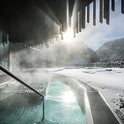 The adults-only pool at the Lürzerhof wellness hotel in Salzburg