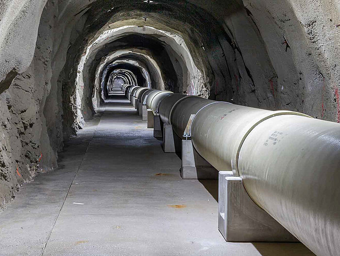 The Christina Tunnel of the Lürzerhof hydroelectric power station