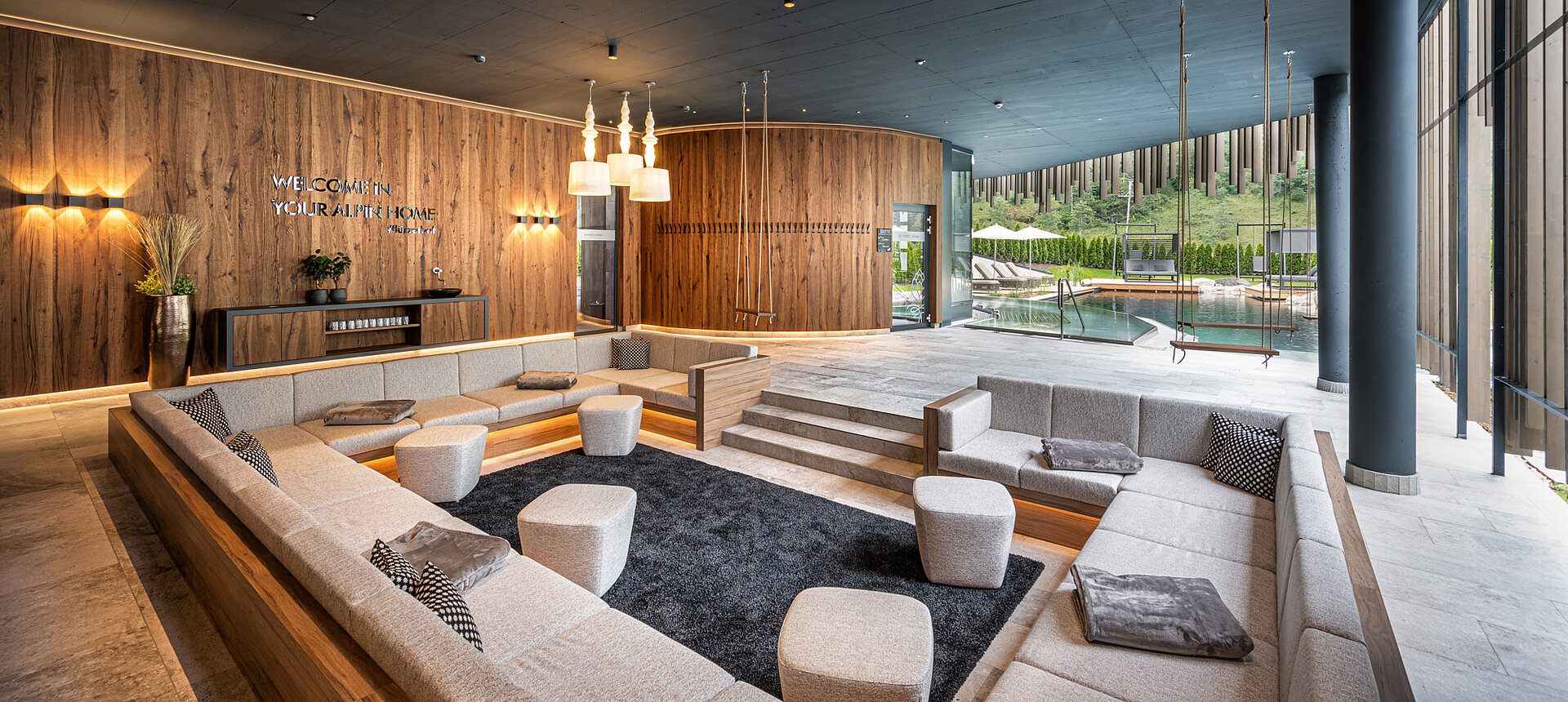 The Adults Only Lounge at the Lürzerhof wellness hotel in Salzburg