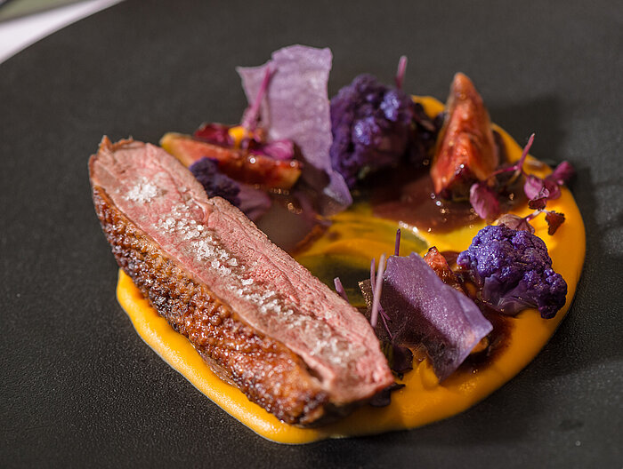 Delicious dish at the gourmet wellness hotel Lürzerhof