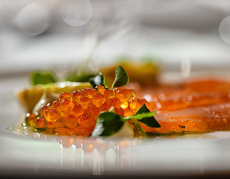 Delicious dish at the gourmet wellness hotel Lürzerhof