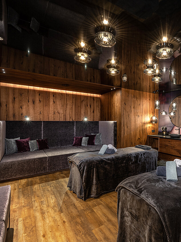 Treatment room at the Lürzerhof wellness hotel in Salzburg