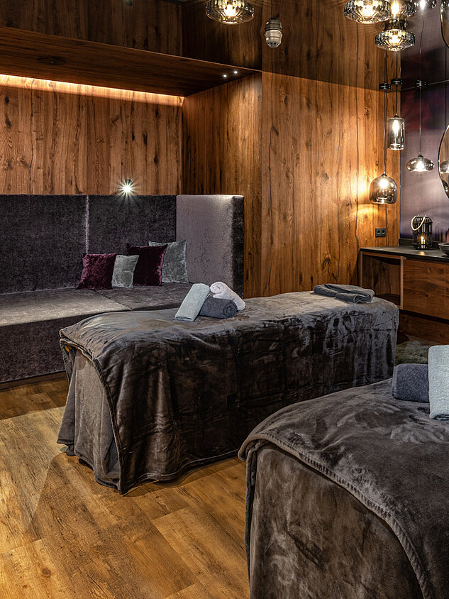 Treatment room at the Lürzerhof wellness hotel in Salzburg