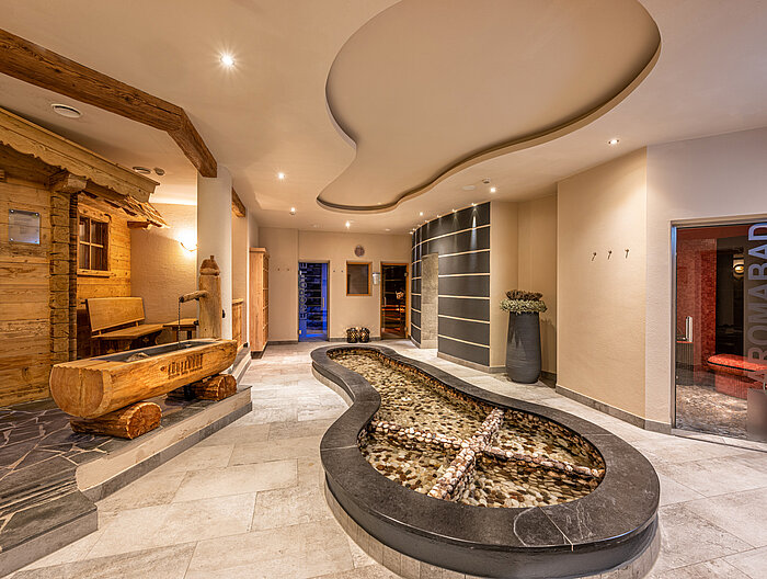 Spa area at the Lürzerhof wellness hotel in Salzburg