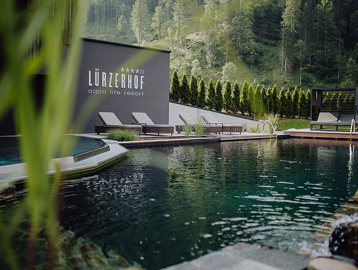Pool in the adults-only area at the Lürzerhof, the wellness hotel in Salzburg