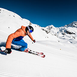 A skier on a skiing vacation in Austria