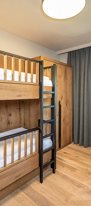 The children's room in the Mountain Family Plus family suite at the LÃ¼rzerhof